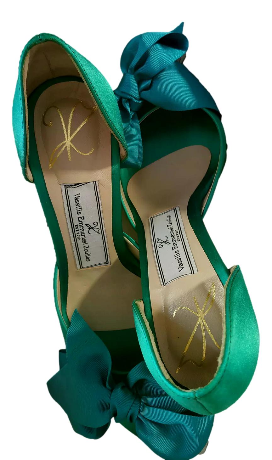 Vassilis Zoulias peep toe γόβες αφόρετες