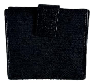 GUCCI GG CANVAS BLACK WALLET