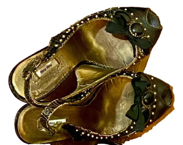 EMBELLISHED MIU MIU PUMPS